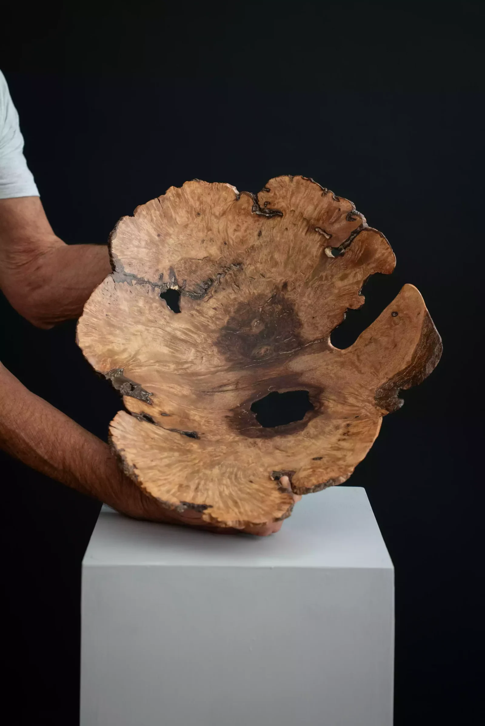 Acacia Natural-Edge Platter, view 2.