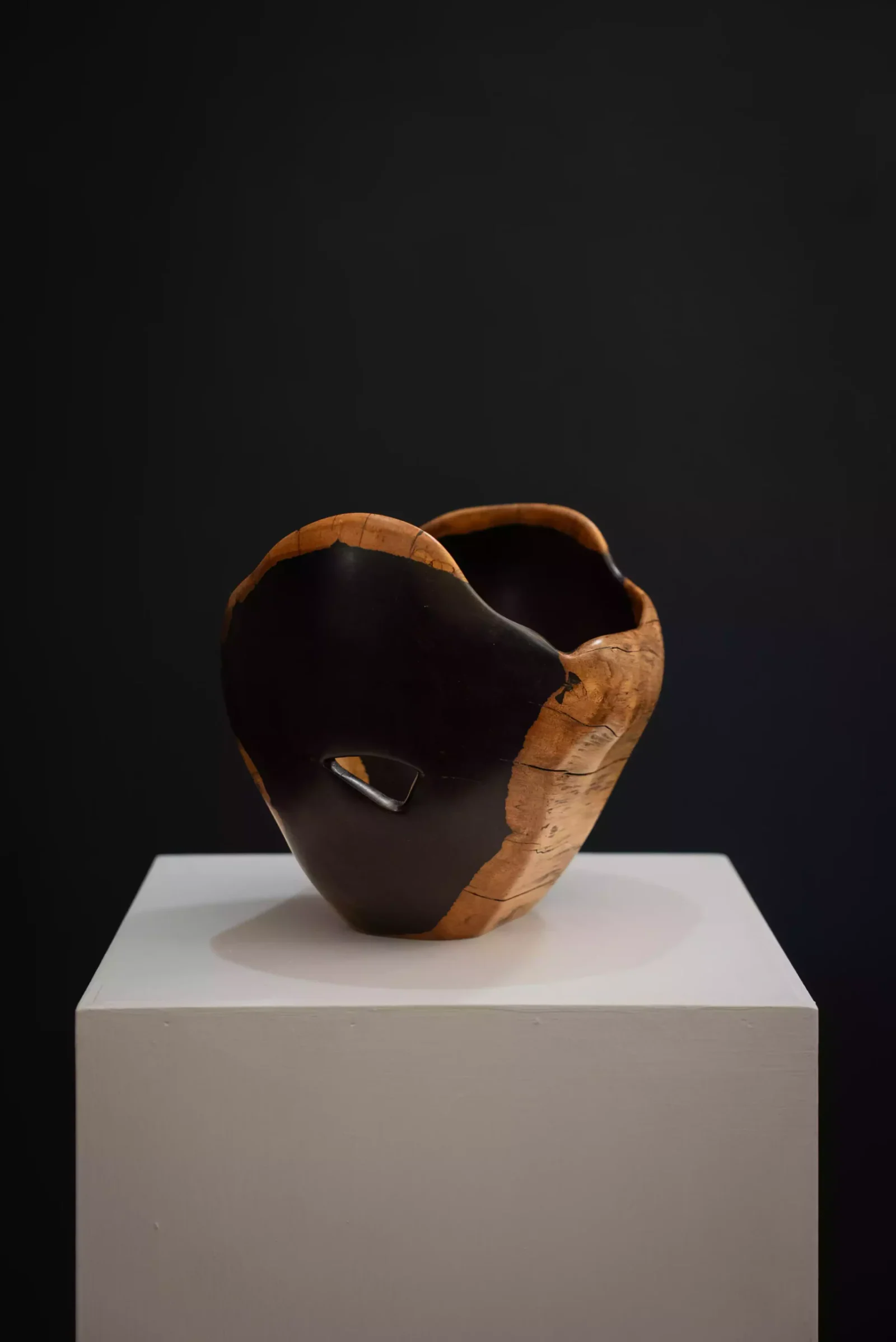 Small Natural-Edged African Blackwood Bowl, view 2.